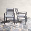 Chaise de terrasse avec coussin Sybil