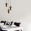 Luminaire suspendu à 3 lumières Felice