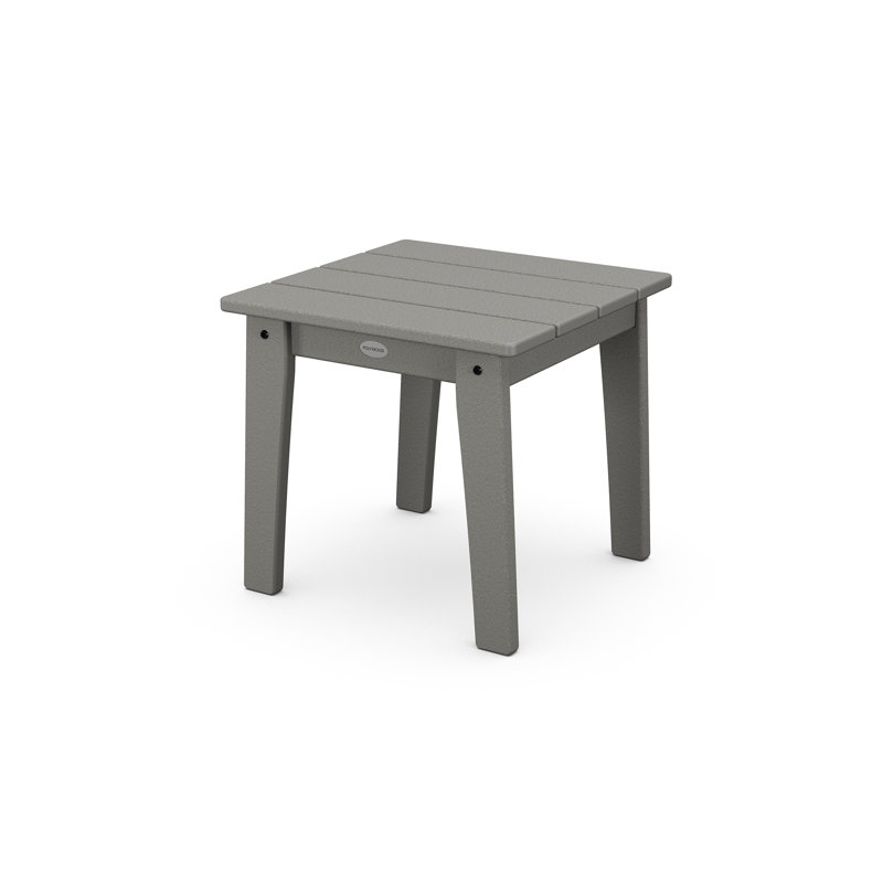 POLYWOOD X  Sol 72 End Table, Slate Gray