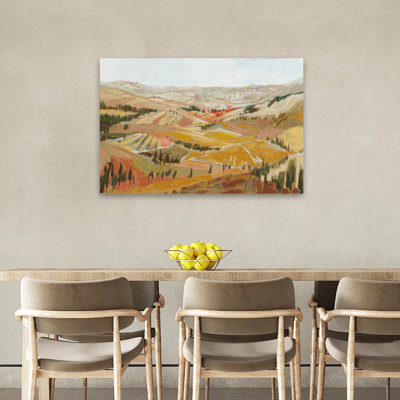 Rolling Hills Tuscany Landscape Tree Painting Impressionism Art Nature Art Contemporary