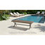 Banc en osier tissé à la main pour patio extérieur