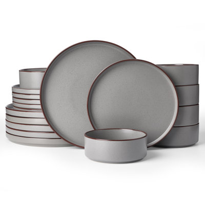Bevery Piece Stoneware Dinnerware Set - Service for 6