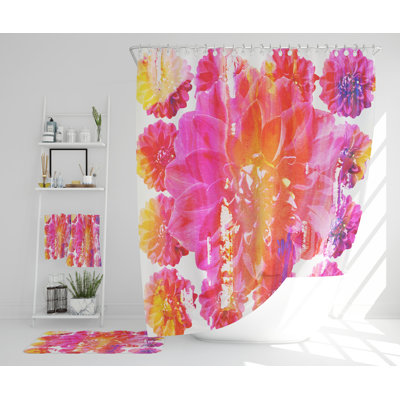 Nayami Polyester Shower Curtain Set
