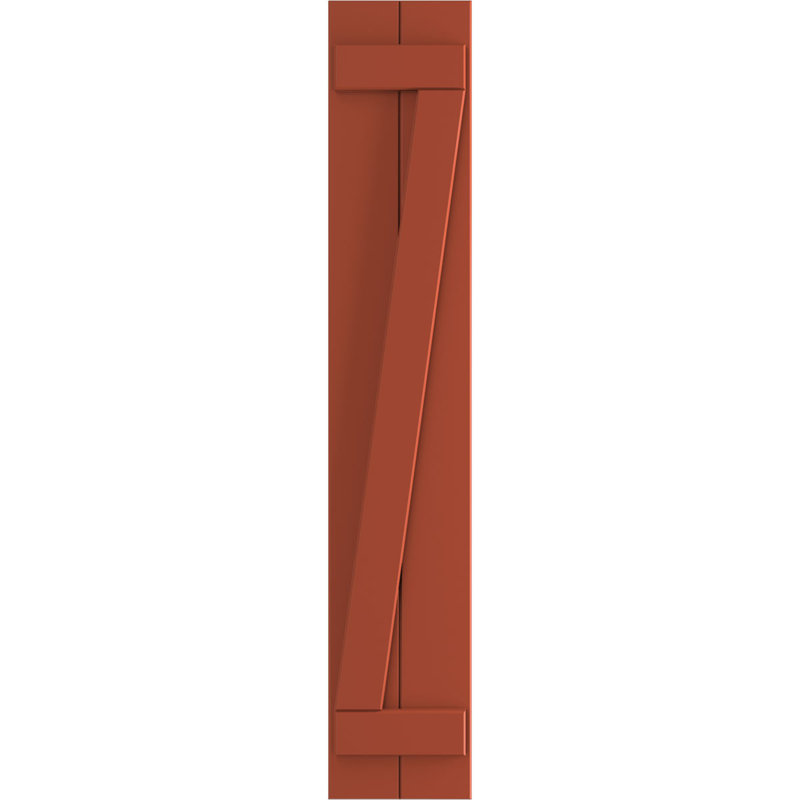 Volets à panneau plat, 72", Feuilles colorées, 10.75"