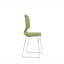 Ensemble de 4 chaises de bureau modernes empilées en polypropylène vert et gris avec capacité de charge de 180 kg-2008226038