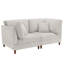 2 - Piece Upholstered Corduroy Modular Sectional with Pillow Back and Solid Wood Legs-1066189033