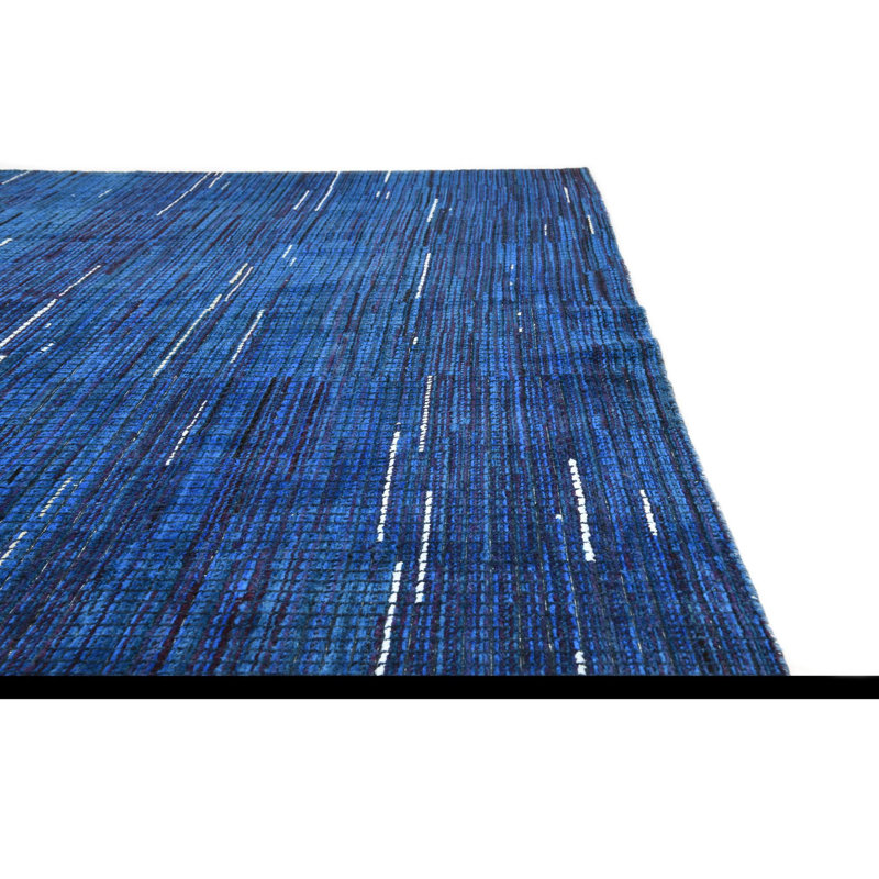 Tapis bleu 8 x 10 Pham