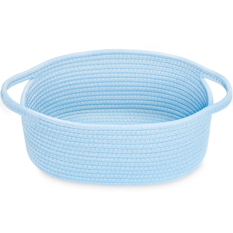 Small Woven Storage Basket with Handles