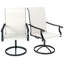 Ensemble de 2 chaises d'extérieur, chaises pivotantes