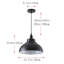 Luminaire suspendu simple à 1 lumière Wirrida