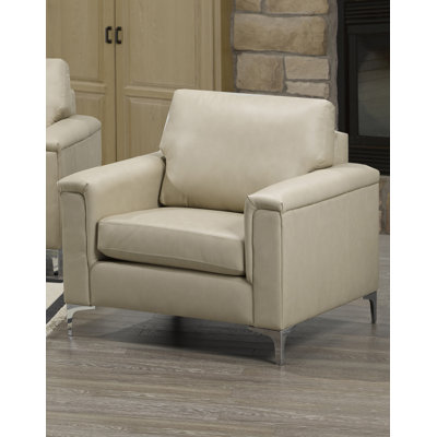 Karlysia Modern Premium Top Grain Leather Chair