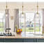 Aggie One-Light Indoor Pendant, Brushed Brass with Clear Ribbed Glass Shade