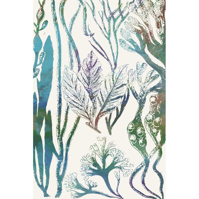Aquatic Assemblage V by Sharon Chandler - Painting, 122 cm H x 81 cm W, Wrapped Canvas
