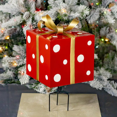 Piquet de jardin ornement boule de Noël