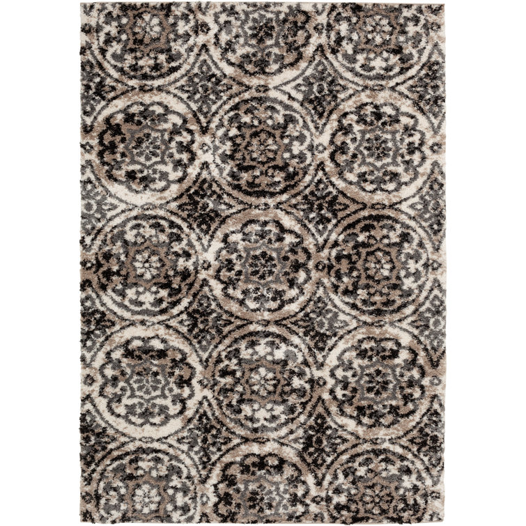 Sherman Performance Washable Floral Indoor Rug