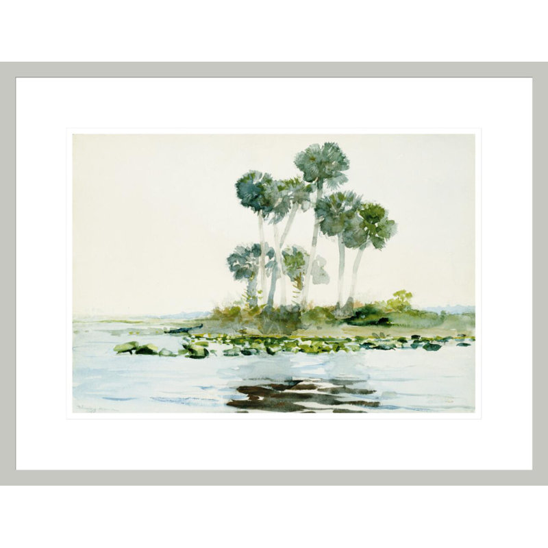 St. Johns River Florida par Winslow Homer, impression giclée encadrée, 16,84 po H x 21,75 po L