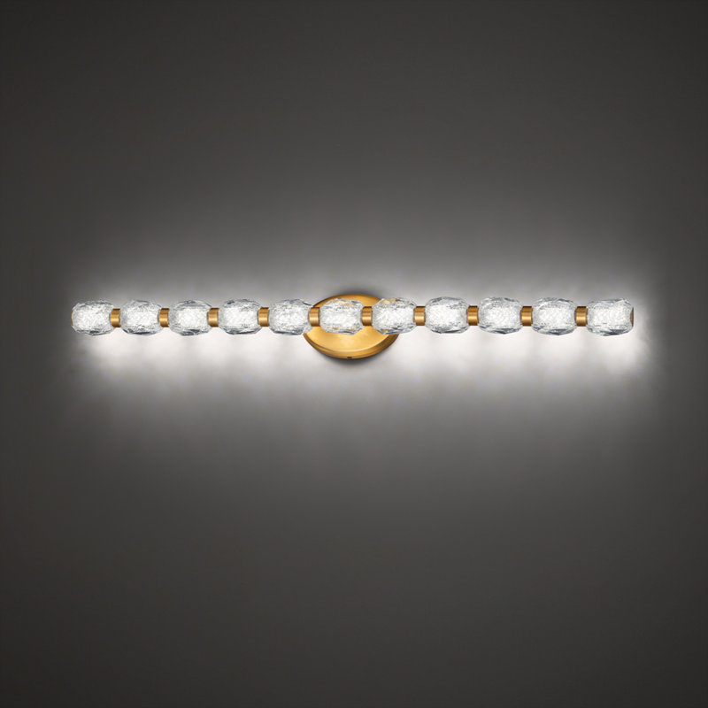 Seduction 11 - Light LED Bath Bar, Aged Brass