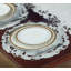 Napperon rond gris clair en lin pour table de la collection Corda