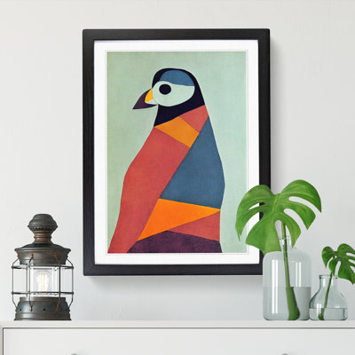 Puffin Abstract - Single Picture Frame Painting