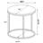 Transitional Round End Table with Rustic Charm