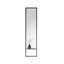 Wood Framed Wall Mounted Full Length Mirror in Black-67116164