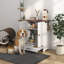 Food Storage Cabinet with Hidden Dog Bowls, Adjustable Panel