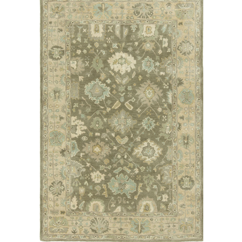 Allenwood Wool Oriental Indoor Rug, Rectangle 3'6" x 5'6"