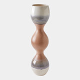Bulb Striped Ceramic Table Vase