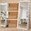 Miroir irrégulier pleine longueur ondulé avec cadre enveloppé de flanelle-1810357431-1810357430