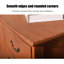 Buffet décoratif brun en bois massif-120673057