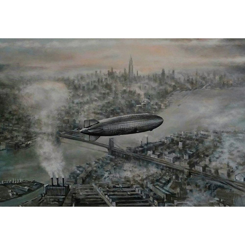 Toile tendue Williston Forge Gipe, L., reproduction d'art sur toile, Zeppelin, H 34 po x l 48 po