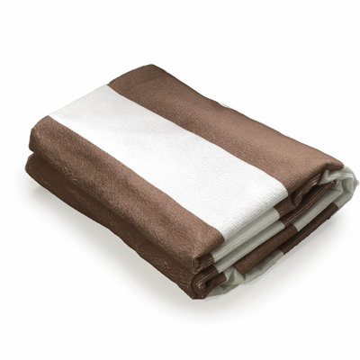 MaxiStripe Microfiber Beach Towel - Oversize 40x70 Inch