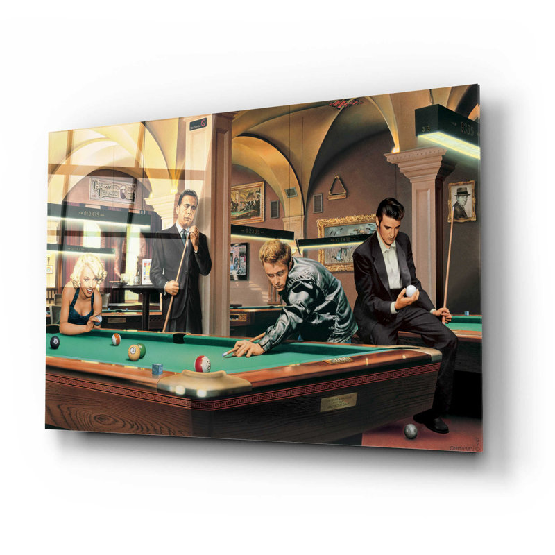 Art mural en verre rouge «Game Of Fate» par Chris Consani, H 16 po x l 24 po x P 0,2 po