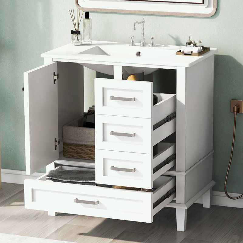 Richi Bathroom Storage, White