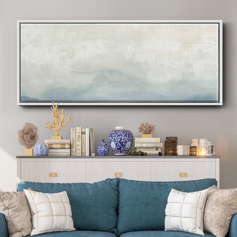 Tone Scape IV- Framed Canvas, 20" H x 50" W
