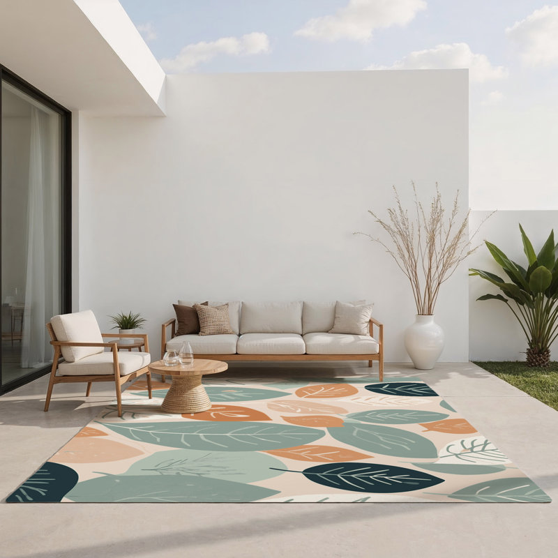 Tapis intérieur et extérieur Earthen Glow, Rectangle 1 pi 6 po x 2 pi 6 po