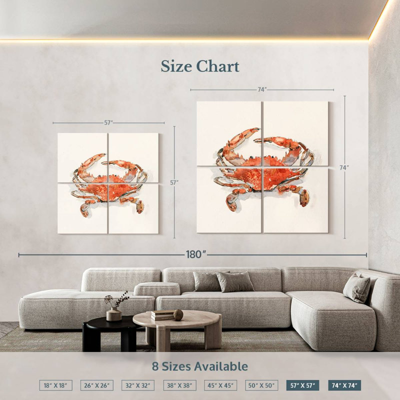 Yarlin Crusty Crab II, 57" H x 57" W