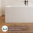 Fslefay 63'' Terrazzo Freestanding Solid Surface Concrete Soaking Bathtub