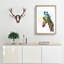Giraffe Facing the Rainbow - Picture Frame Painting Print-56924964-56924963