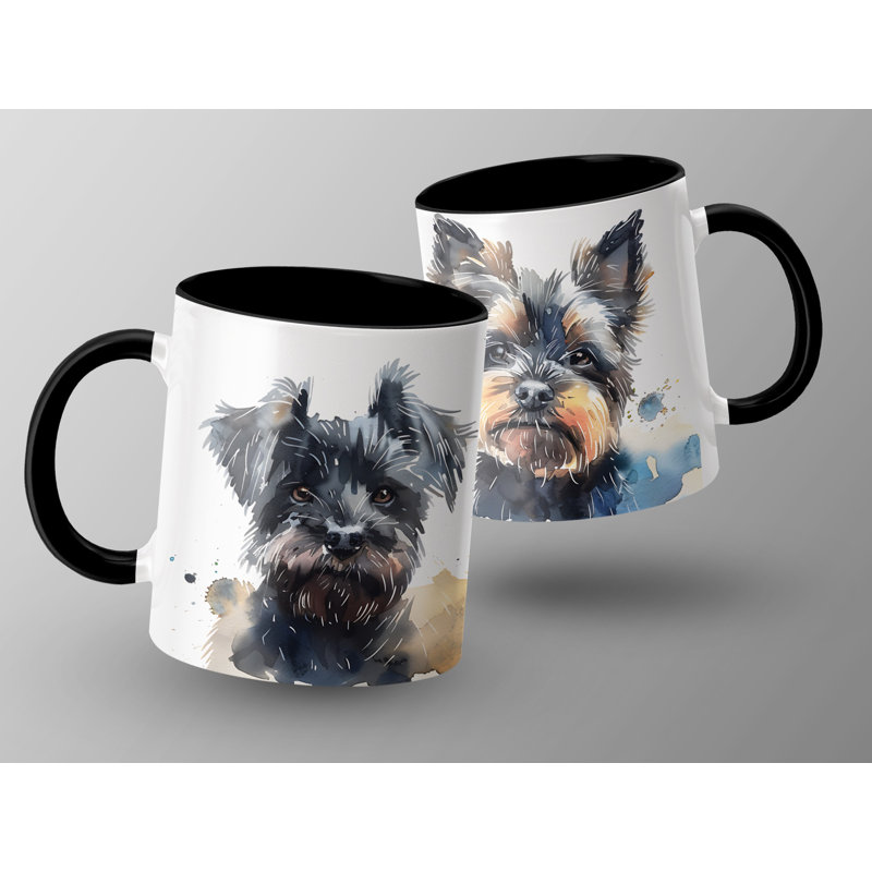 Ceramic Coffee Mug, Black, 3