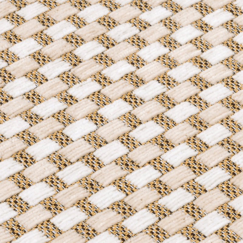 Anti-Fatigue Non-Skid Waterproof Cushioned Kitchen Mat (Set Of 2), Beige/White