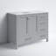 Meuble-lavabo simple 42 po avec plateau en marbre Hines-2128195551