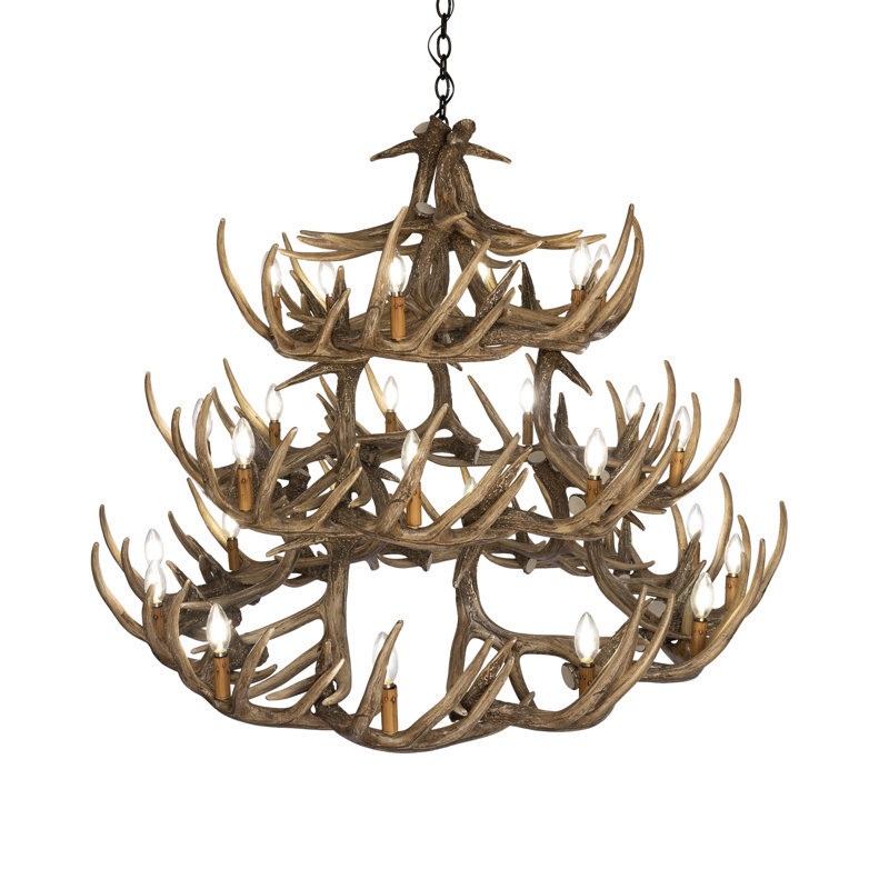 Xanthe 27 - Light Dimmable Tiered Chandelier