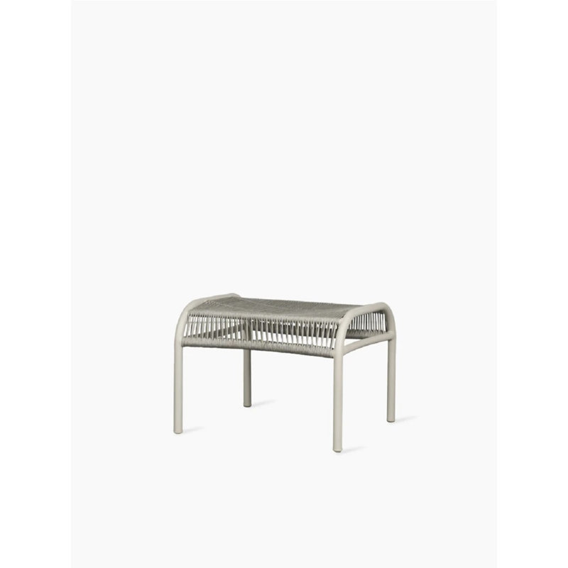 Loop Outdoor Ottoman, Dune White