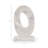 Elegant Carved Marble Ring Sculpture - Timeless Decorative Object Figurine For Home Decor - Accent Statue For Living Room Decorations - 13", White-447261613