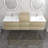 Moreno Bailey 78.5 " W Wall Mounted Wall Mounted 2 Double Combined Vanity Unit Bathroom Vanity With Acrylic Top-87461367