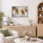 Vertical Earth Tone Abstract Artwork, Living Room Pictures, Framed Canvas Giclee Print Wall Art-27501118-27501112