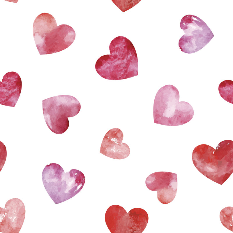 " Hearts ", 12" H x 12" W  
