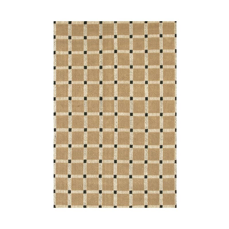 Tapis brun / noir Lee-Abele, Rectangle 3 pi 6 po x 5 pi 6 po