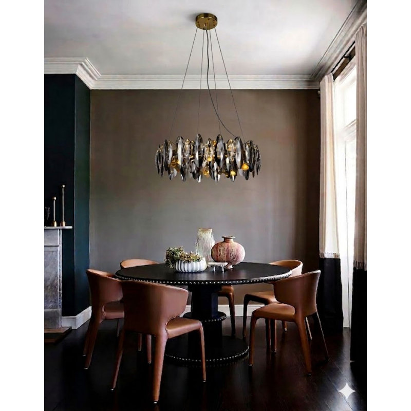 Lustre en cristal transparent 11 lumières Modern